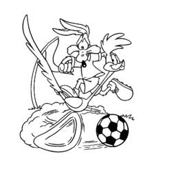 Раскраска: Beep Beep и Койот (мультфильмы) #47238 - Бесплатные раскраски для печати