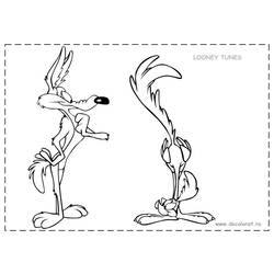 Раскраска: Beep Beep и Койот (мультфильмы) #47282 - Бесплатные раскраски для печати