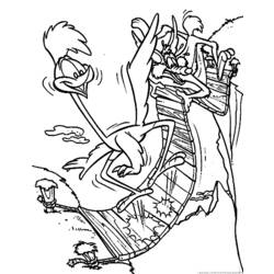Раскраска: Beep Beep и Койот (мультфильмы) #47303 - Бесплатные раскраски для печати