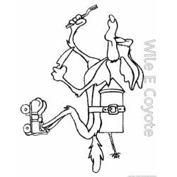 Раскраска: Beep Beep и Койот (мультфильмы) #47313 - Бесплатные раскраски для печати