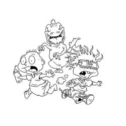Раскраска: Rugrats (мультфильмы) #52720 - Бесплатные раскраски для печати