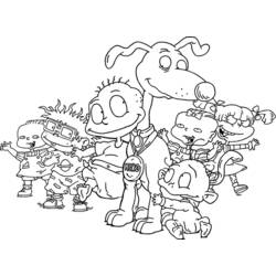 Раскраска: Rugrats (мультфильмы) #52809 - Бесплатные раскраски для печати