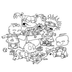 Раскраска: Rugrats (мультфильмы) #52824 - Бесплатные раскраски для печати