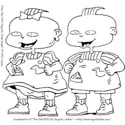 Раскраска: Rugrats (мультфильмы) #52843 - Бесплатные раскраски для печати