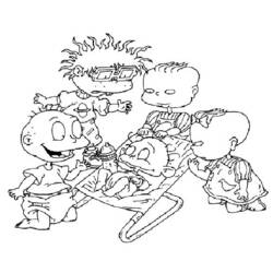 Раскраска: Rugrats (мультфильмы) #52870 - Бесплатные раскраски для печати