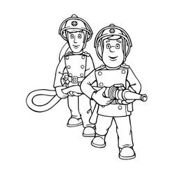 Раскраска: Сэм Пожарный (мультфильмы) #39774 - Бесплатные раскраски для печати