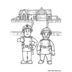 Раскраска: Сэм Пожарный (мультфильмы) #39787 - Бесплатные раскраски для печати