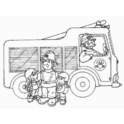 Раскраска: Сэм Пожарный (мультфильмы) #39794 - Бесплатные раскраски для печати