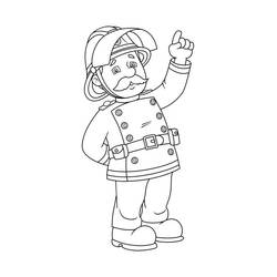 Раскраска: Сэм Пожарный (мультфильмы) #39796 - Бесплатные раскраски для печати