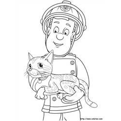 Раскраска: Сэм Пожарный (мультфильмы) #39797 - Бесплатные раскраски для печати
