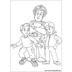 Раскраска: Сэм Пожарный (мультфильмы) #39802 - Бесплатные раскраски для печати