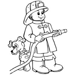 Раскраски: Сэм Пожарный - Бесплатные раскраски для печати
