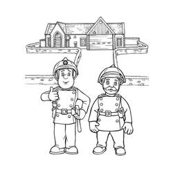 Раскраска: Сэм Пожарный (мультфильмы) #39839 - Бесплатные раскраски для печати