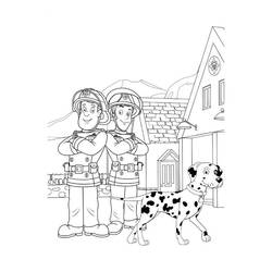 Раскраска: Сэм Пожарный (мультфильмы) #39842 - Бесплатные раскраски для печати