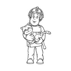 Раскраска: Сэм Пожарный (мультфильмы) #39843 - Бесплатные раскраски для печати