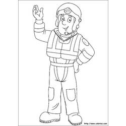 Раскраска: Сэм Пожарный (мультфильмы) #39883 - Бесплатные раскраски для печати