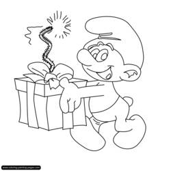 Раскраска: Smurfs (мультфильмы) #34574 - Бесплатные раскраски для печати