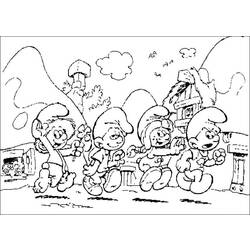 Раскраска: Smurfs (мультфильмы) #34598 - Бесплатные раскраски для печати