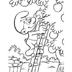 Раскраска: Smurfs (мультфильмы) #34610 - Бесплатные раскраски для печати