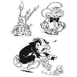 Раскраска: Smurfs (мультфильмы) #34659 - Бесплатные раскраски для печати