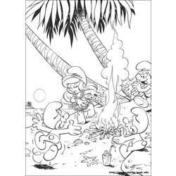 Раскраска: Smurfs (мультфильмы) #34679 - Бесплатные раскраски для печати