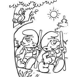 Раскраска: Smurfs (мультфильмы) #34703 - Бесплатные раскраски для печати