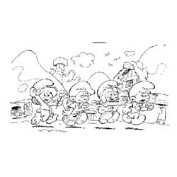 Раскраска: Smurfs (мультфильмы) #34712 - Бесплатные раскраски для печати