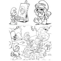 Раскраска: Smurfs (мультфильмы) #34720 - Бесплатные раскраски для печати