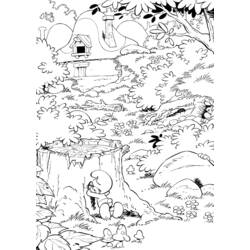 Раскраска: Smurfs (мультфильмы) #34743 - Бесплатные раскраски для печати