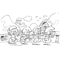 Раскраска: Smurfs (мультфильмы) #34857 - Бесплатные раскраски для печати