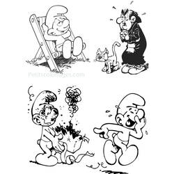Раскраска: Smurfs (мультфильмы) #34860 - Бесплатные раскраски для печати