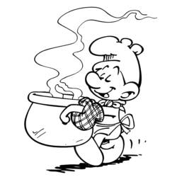 Раскраска: Smurfs (мультфильмы) #34875 - Бесплатные раскраски для печати