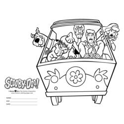 Раскраска: Скуби-ду (мультфильмы) #31409 - Бесплатные раскраски для печати