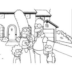 Раскраска: Симпсон (мультфильмы) #23774 - Бесплатные раскраски для печати