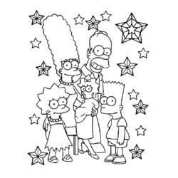 Раскраска: Симпсон (мультфильмы) #23788 - Бесплатные раскраски для печати