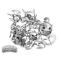 Раскраска: Skylanders (мультфильмы) #43390 - Бесплатные раскраски для печати