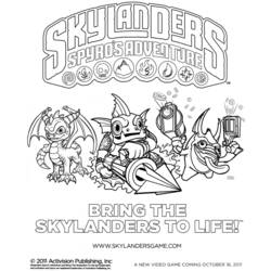 Раскраска: Skylanders (мультфильмы) #43394 - Бесплатные раскраски для печати