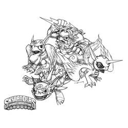 Раскраска: Skylanders (мультфильмы) #43397 - Бесплатные раскраски для печати
