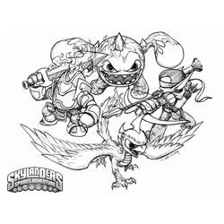 Раскраска: Skylanders (мультфильмы) #43398 - Бесплатные раскраски для печати