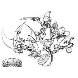 Раскраска: Skylanders (мультфильмы) #43407 - Бесплатные раскраски для печати