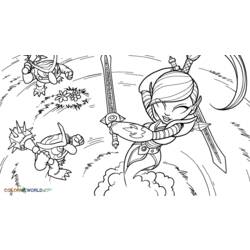 Раскраска: Skylanders (мультфильмы) #43435 - Бесплатные раскраски для печати