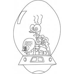 Раскраска: Зинзины космоса (мультфильмы) #34469 - Бесплатные раскраски для печати