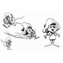 Раскраска: Скоростной Гонсалес (мультфильмы) #30801 - Бесплатные раскраски для печати