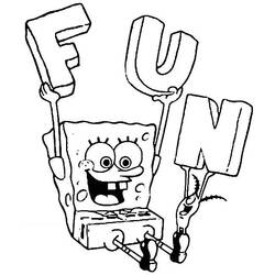 Раскраска: SpongeBob (мультфильмы) #33372 - Бесплатные раскраски для печати