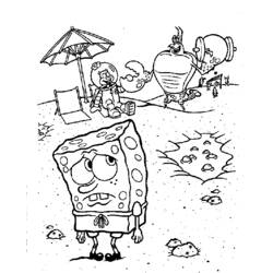 Раскраска: SpongeBob (мультфильмы) #33375 - Бесплатные раскраски для печати