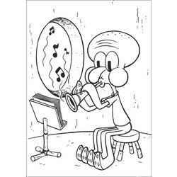 Раскраска: SpongeBob (мультфильмы) #33400 - Бесплатные раскраски для печати