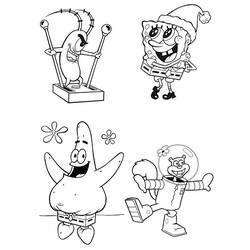 Раскраска: SpongeBob (мультфильмы) #33418 - Бесплатные раскраски для печати