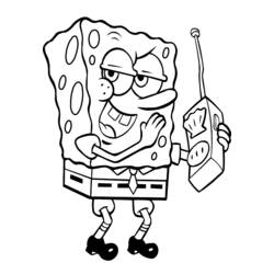 Раскраска: SpongeBob (мультфильмы) #33429 - Бесплатные раскраски для печати