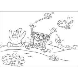 Раскраска: SpongeBob (мультфильмы) #33439 - Бесплатные раскраски для печати
