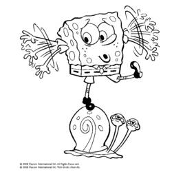 Раскраска: SpongeBob (мультфильмы) #33455 - Бесплатные раскраски для печати